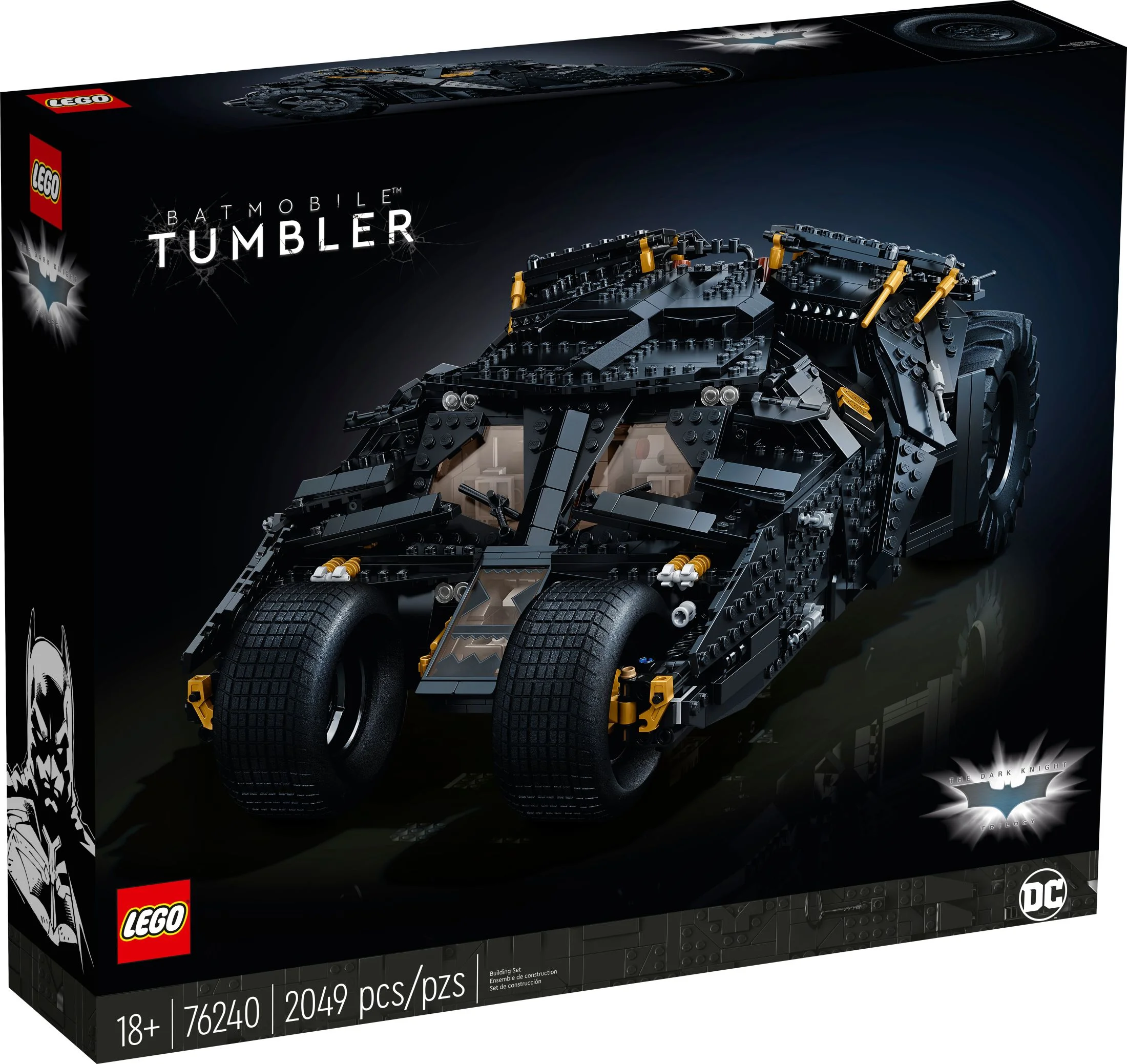 LEGO DC THE Batman Batmobile Tumbler 76240 Building Kit (2,049 Pieces)