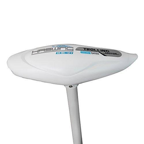 Haswing Cayman 12V 55lbs Electric Trolling Motor Bow Mounted Trolling Motor and Foot Control/ Foot Pedal
