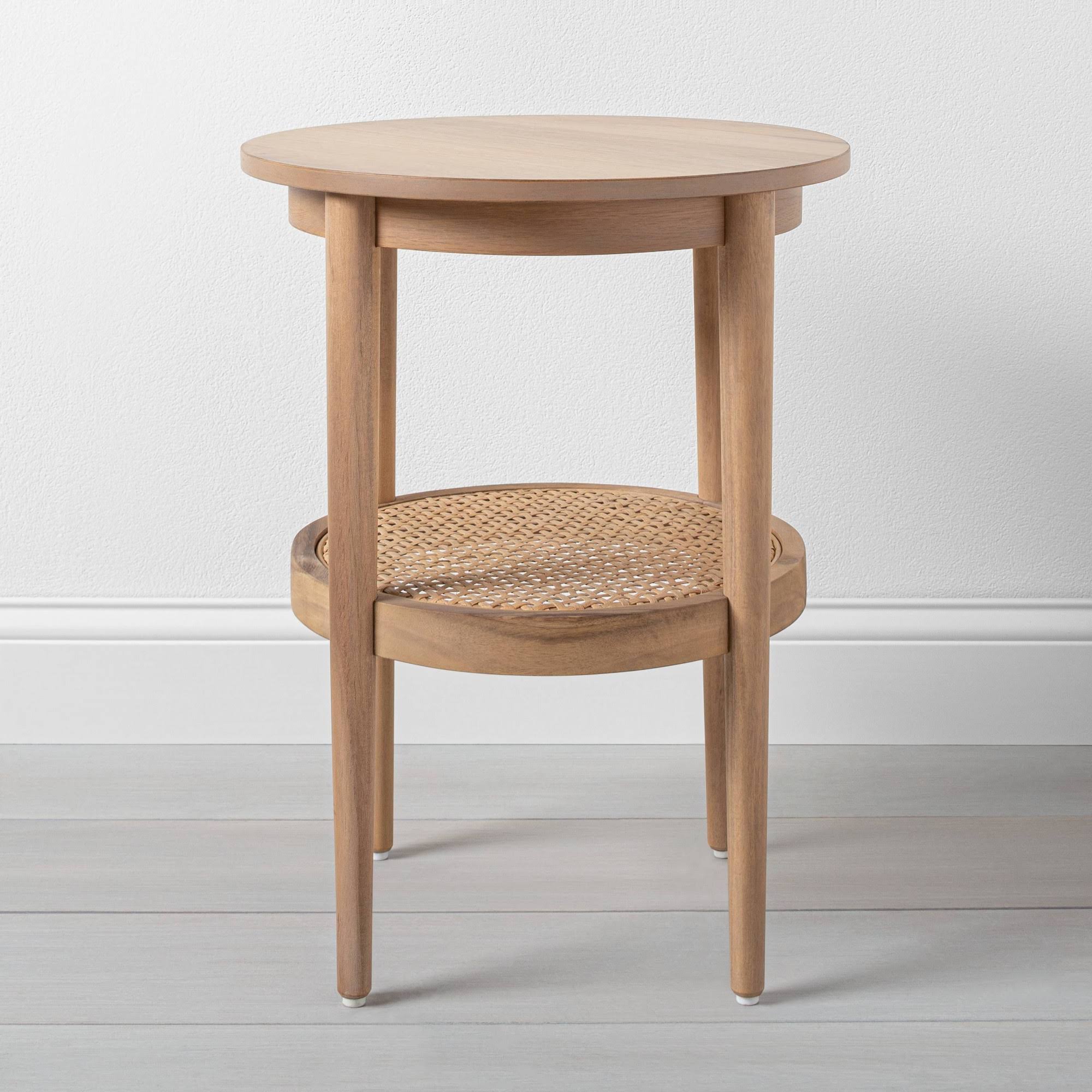 Wood u0026 Cane Round Accent Table - Hearth u0026 Hand with Magnolia