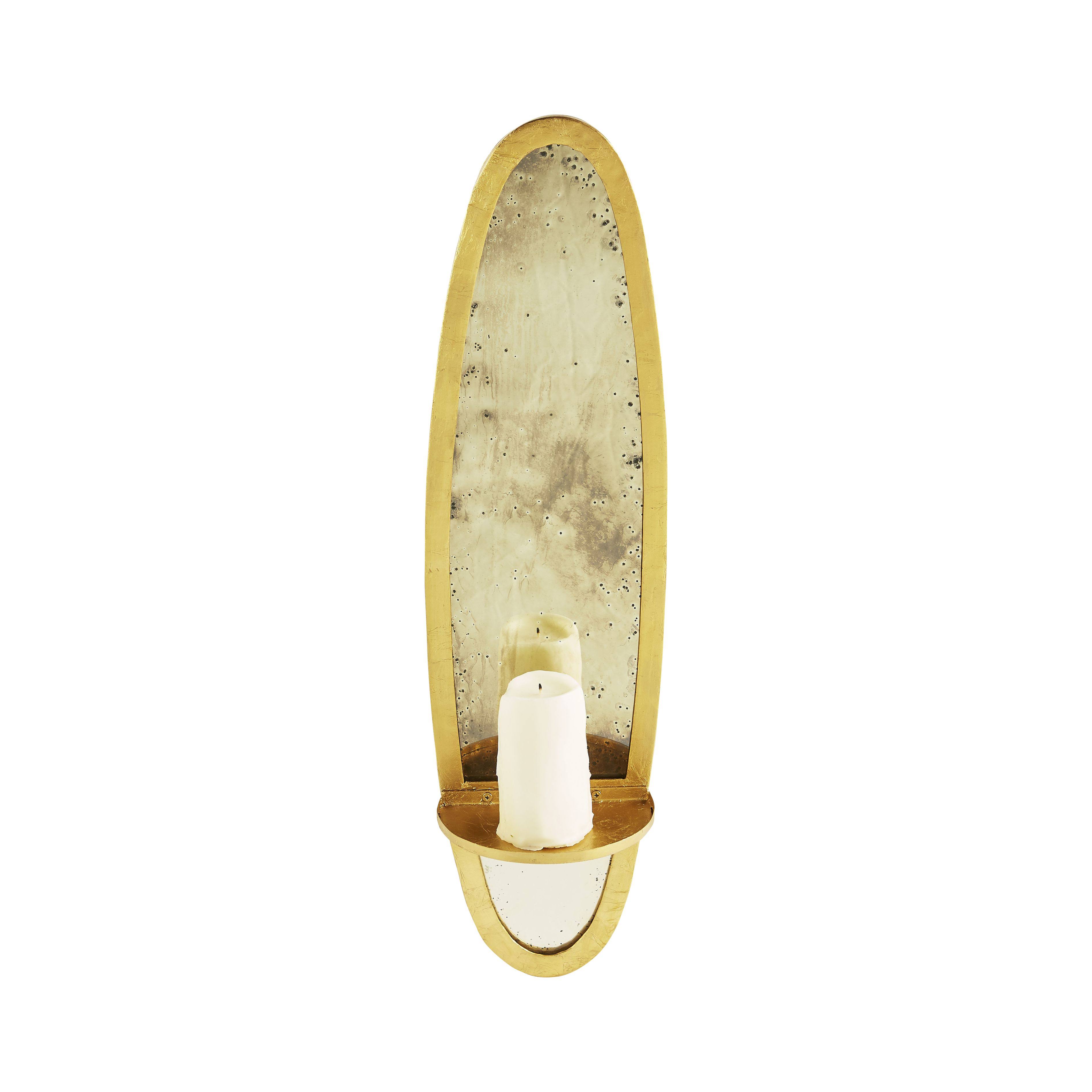 Aidan Gray Home Bronx Small Gold Candle Sconce WC75S GLD Set of 2
