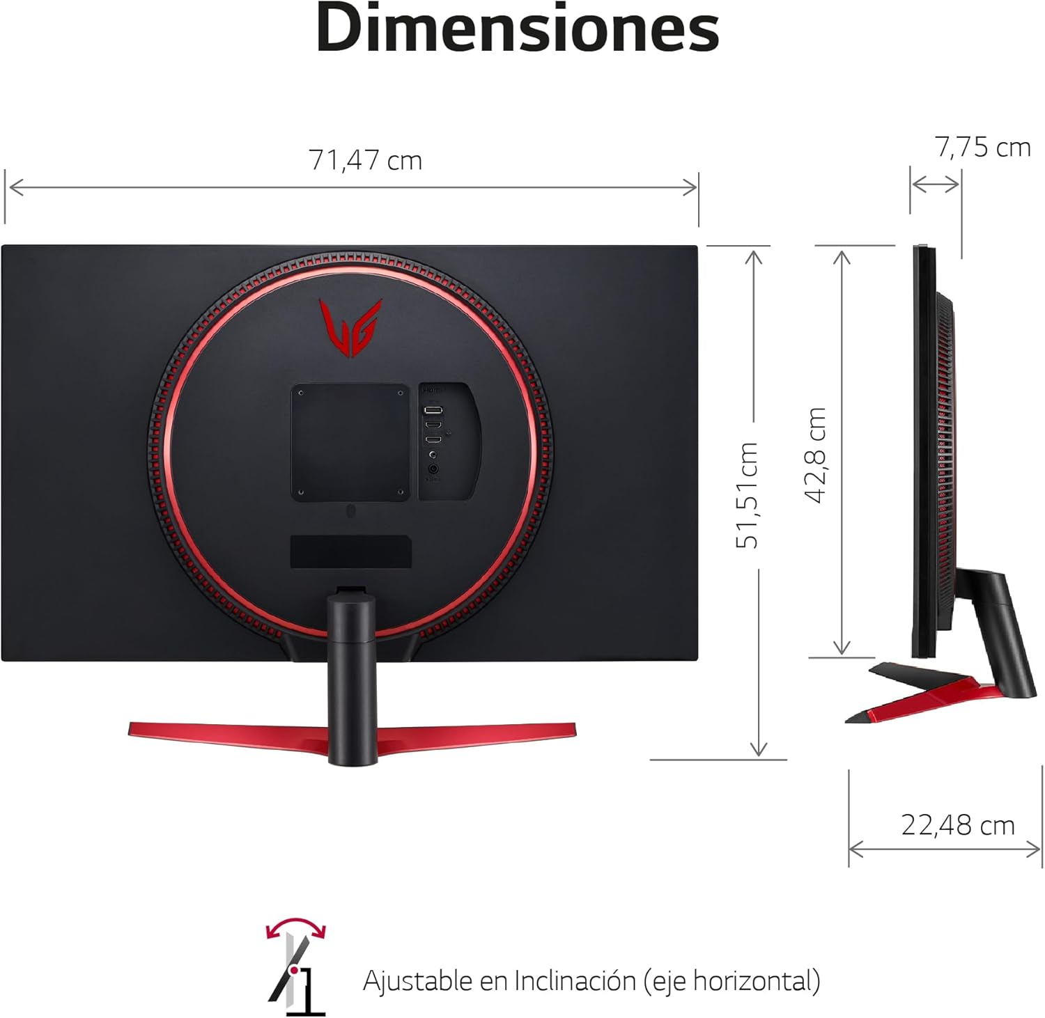 LG UltraGear 32GN600-B - LED-Monitor - QHD - 80 cm (32")