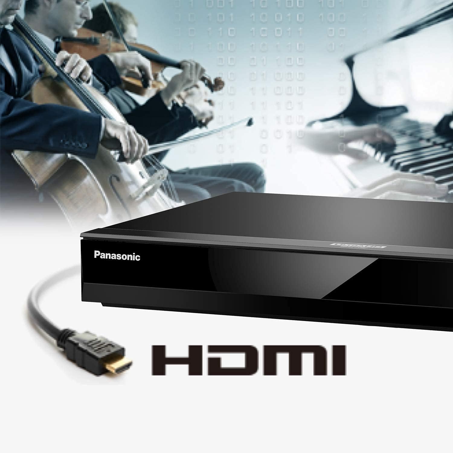 Panasonic Streaming 4K Blu Ray Player, Ultra HD Premium Video Playback with Hi-Res Audio, Voice Assist - DP-UB420-K (Black)