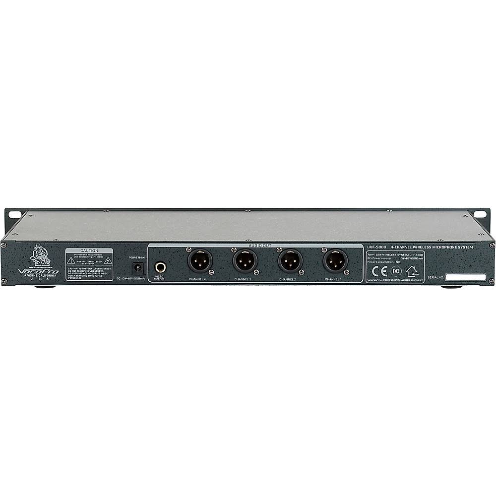 Vocopro Uhf-5800 Plus 4-Mic Wireless System with Mic Bag Band 10 190839873262