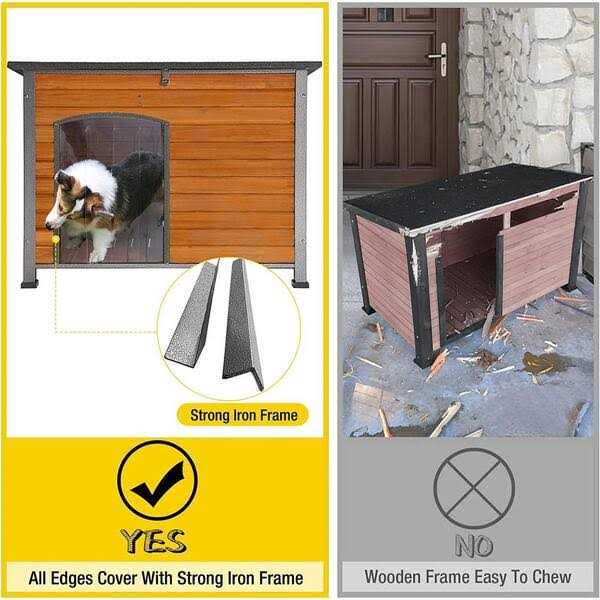 aivituvin Wooden Heavy-Duty Dog Crates House with Strong Iron Frame - Pet Supplies online store