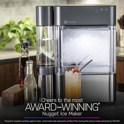 GE Profile Opal 2.0 Countertop Nugget Ice Maker Ice Machine with WiFi Connectivity Smart Home Kitchen Essentials