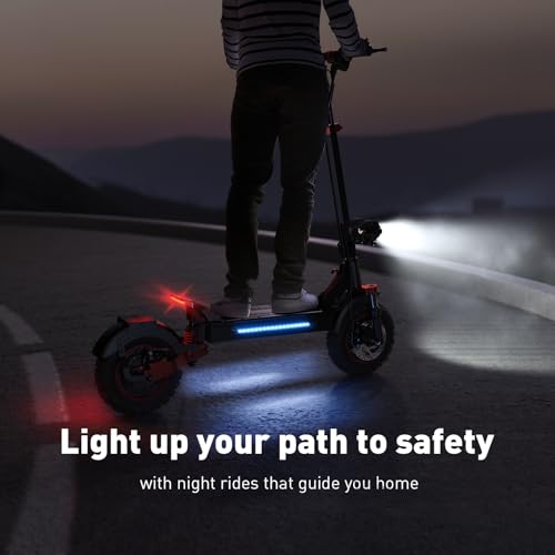 iScooter Electric Scooter Adults, 28/38 MPH Top Speed & 40/50 Miles Long Range Escooter, 10/11" Offroad Pneumatic Tire Scooters for Adults with Cruise Control, Dual Suspensions, Foldable E-Scooter