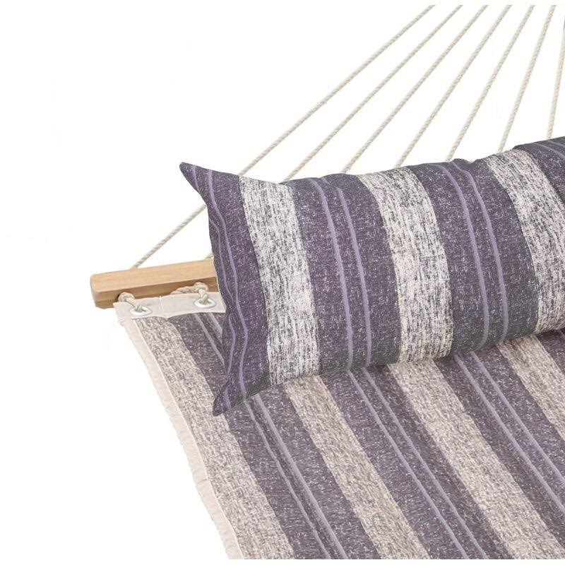 UPHA 11 ft. Padded Hammock with Spreader Bar Hammock - Blue Stripe