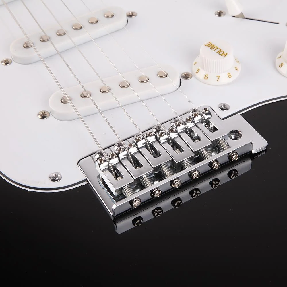 Ktaxon Rose Wood Fingerboard Electric Guitar with Guitar Bag for Beginner, Black - Curated Treasures Market