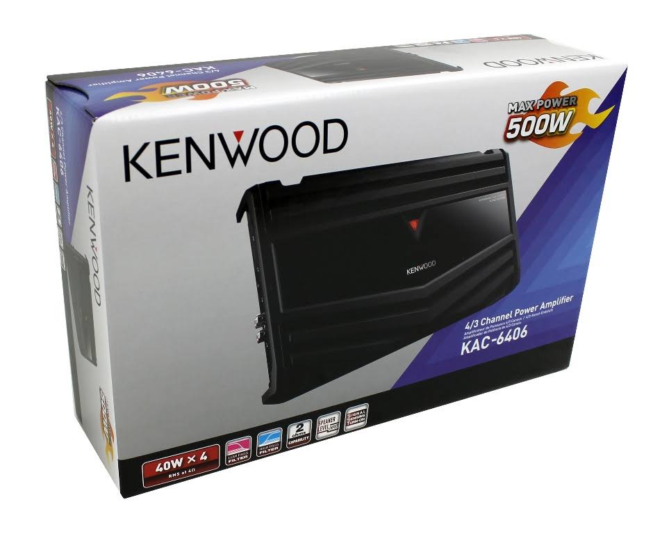 Kenwood KAC 6406 Class AB 4-Channel Car Amplifier