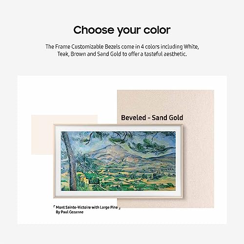 SAMSUNG The Frame TV Customizable Bezel, Magnetic, Quick and Easy Installation