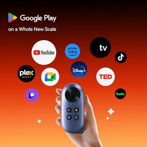 Rokid AR Joy Pack 2 AR Glasses, Smart Glasses Max 2 with Station, 360 Micro-OLED Display, Google Play, Media Streaming, HDCP Support & Cloud Gaming, Console, Android, Windows Compatible