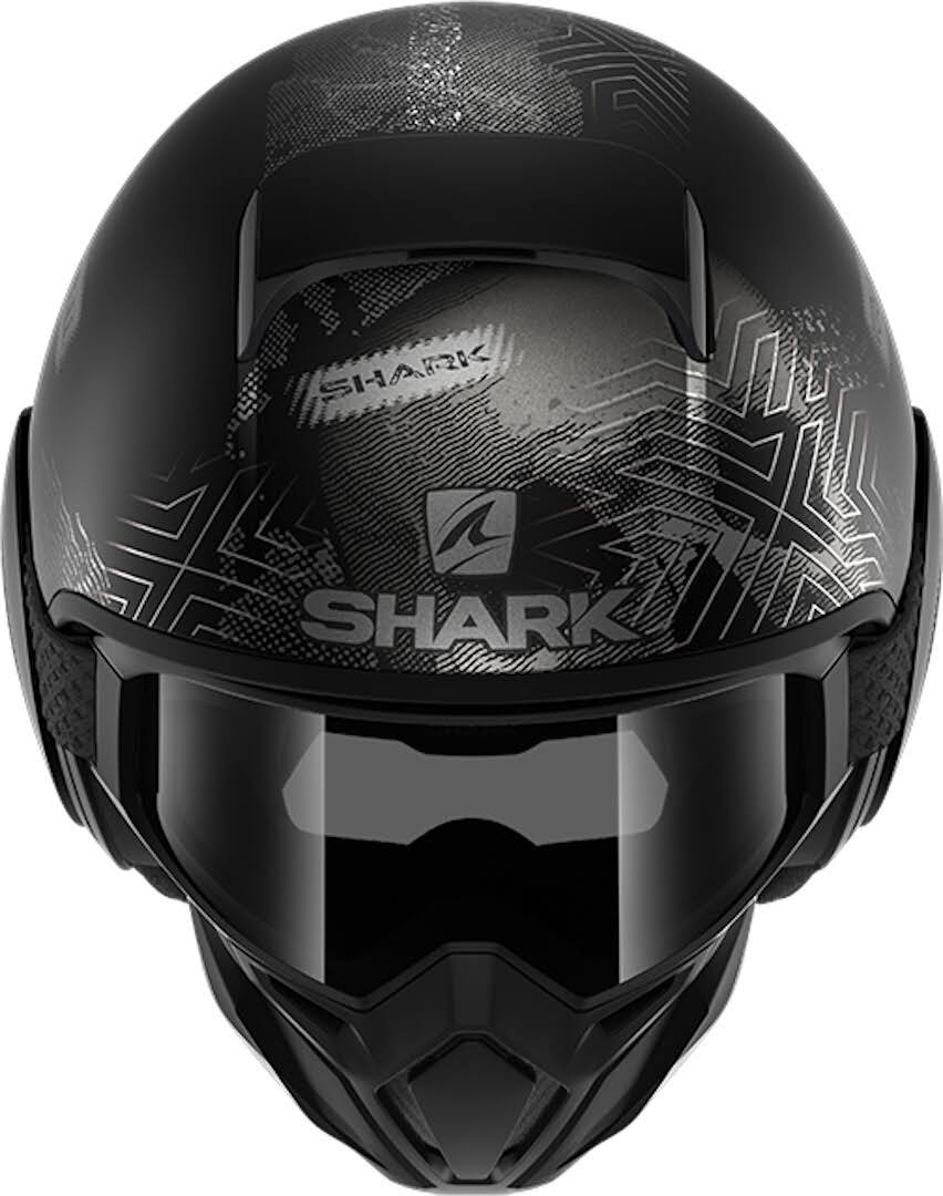 Shark - Helmet Street-Drak Krull Black / Green / Glitter - Size L