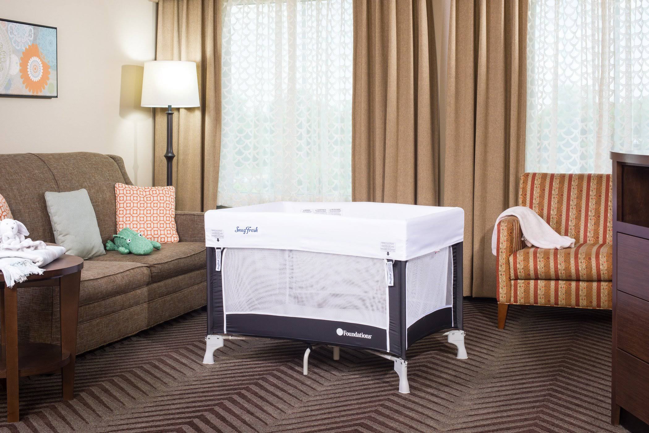 Foundations SleepFresh Celebrity Portable Crib - Graphite