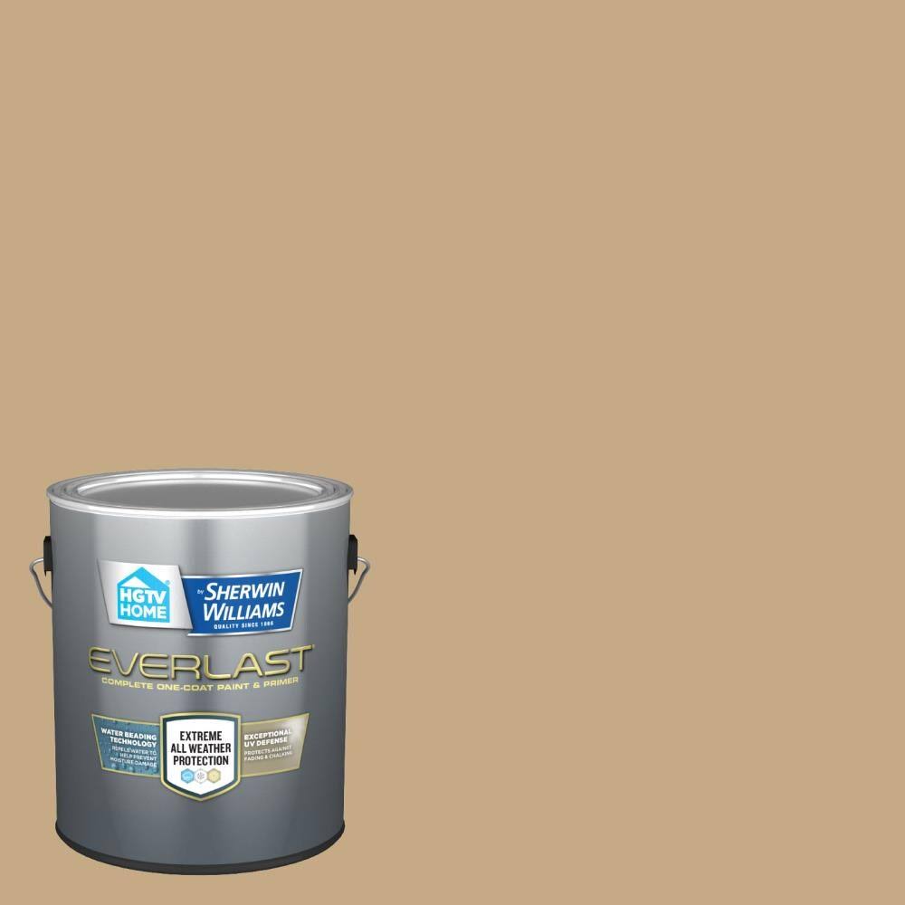 HGTV Home by Sherwin-Williams Everlast Semi-Gloss Camelback Exterior Paint (1-Gallon) | HGSW2185-833031