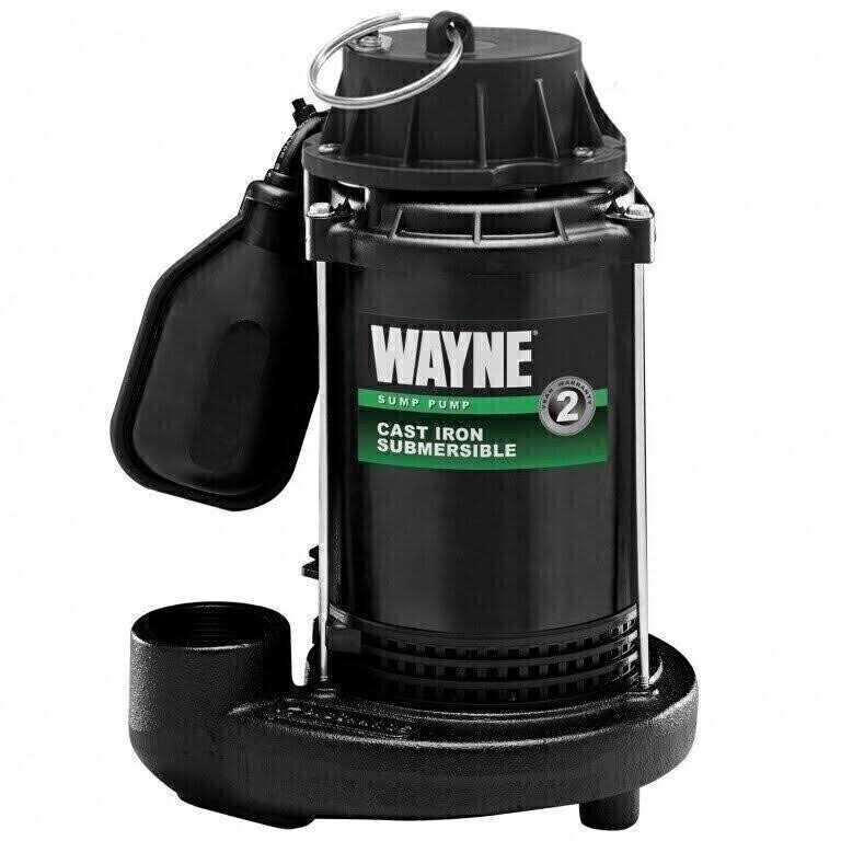Wayne 1/2 HP 5100 gph Stainless Steel Vertical Float Switch AC Sump Pump - Shop Hardware Tools Online Store