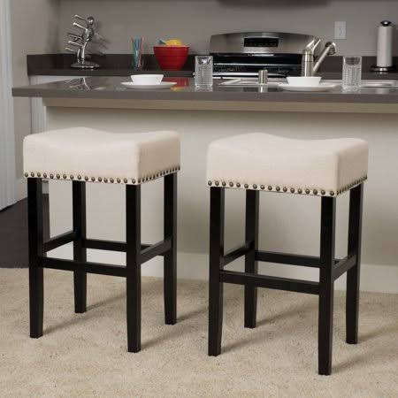Noble House Livingston Barstool Set 2 Color Beige