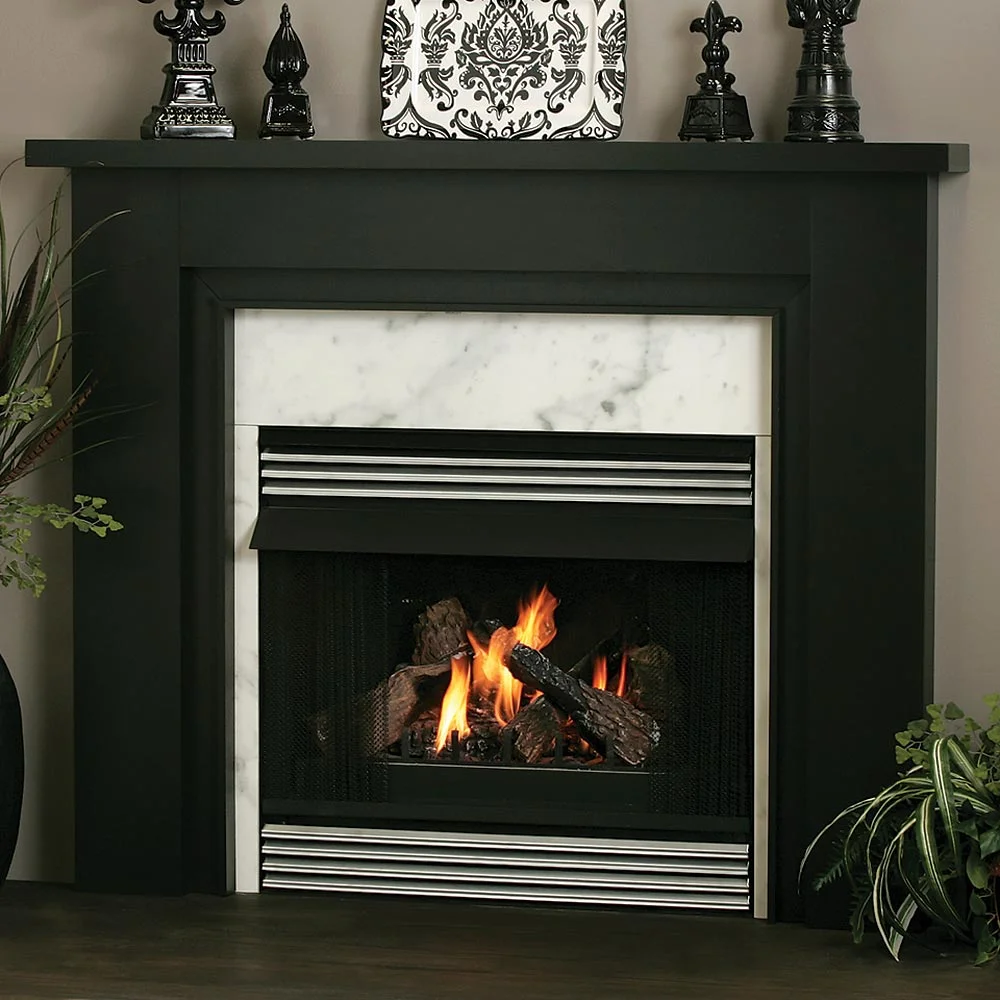 Mantels Direct Essex 52" W x 39" H Wood Fireplace Mantel Surround Kit with Shelf and Trim - White