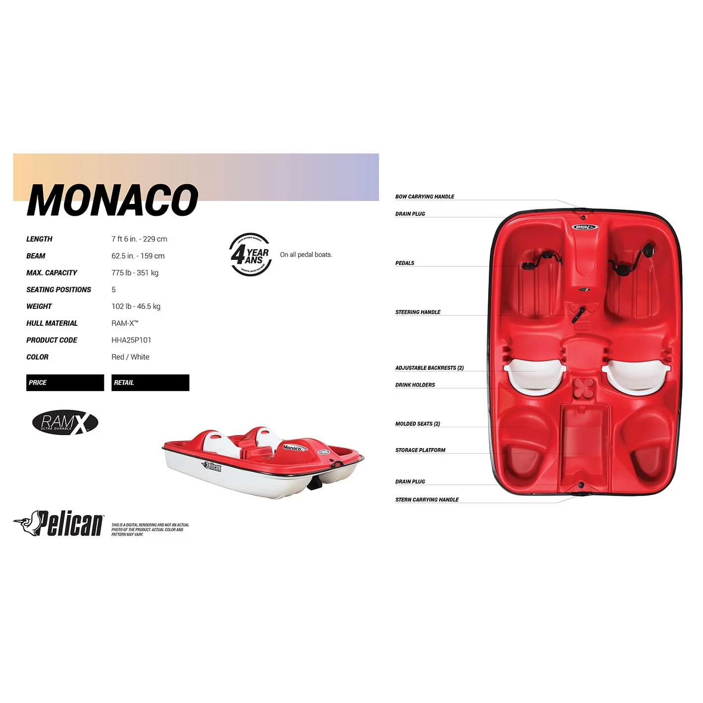 Pelican - Monaco Pedal Boat