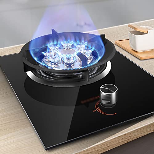 Burner Gas Cooker gas hob Built-in Gas Hob, Table Top Cooking, Portable Lightweight Gas Stove Single Burner， Easy To Use/Compact And Practical Design [Energy Class A]