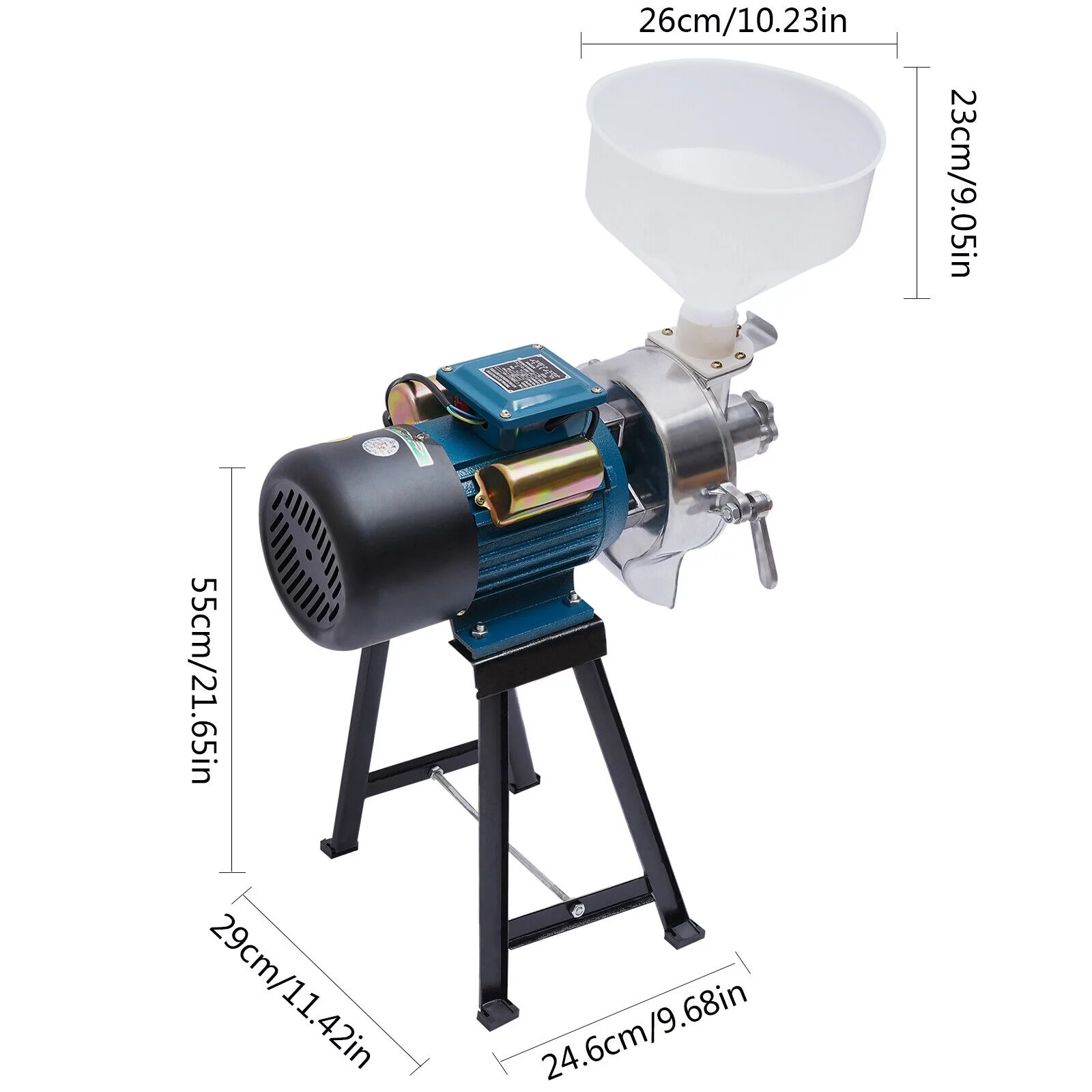TFCFL 2200W 110V Grain Mills Electric Grain Grinder Corn Wheat Flour Mill W/Funnel