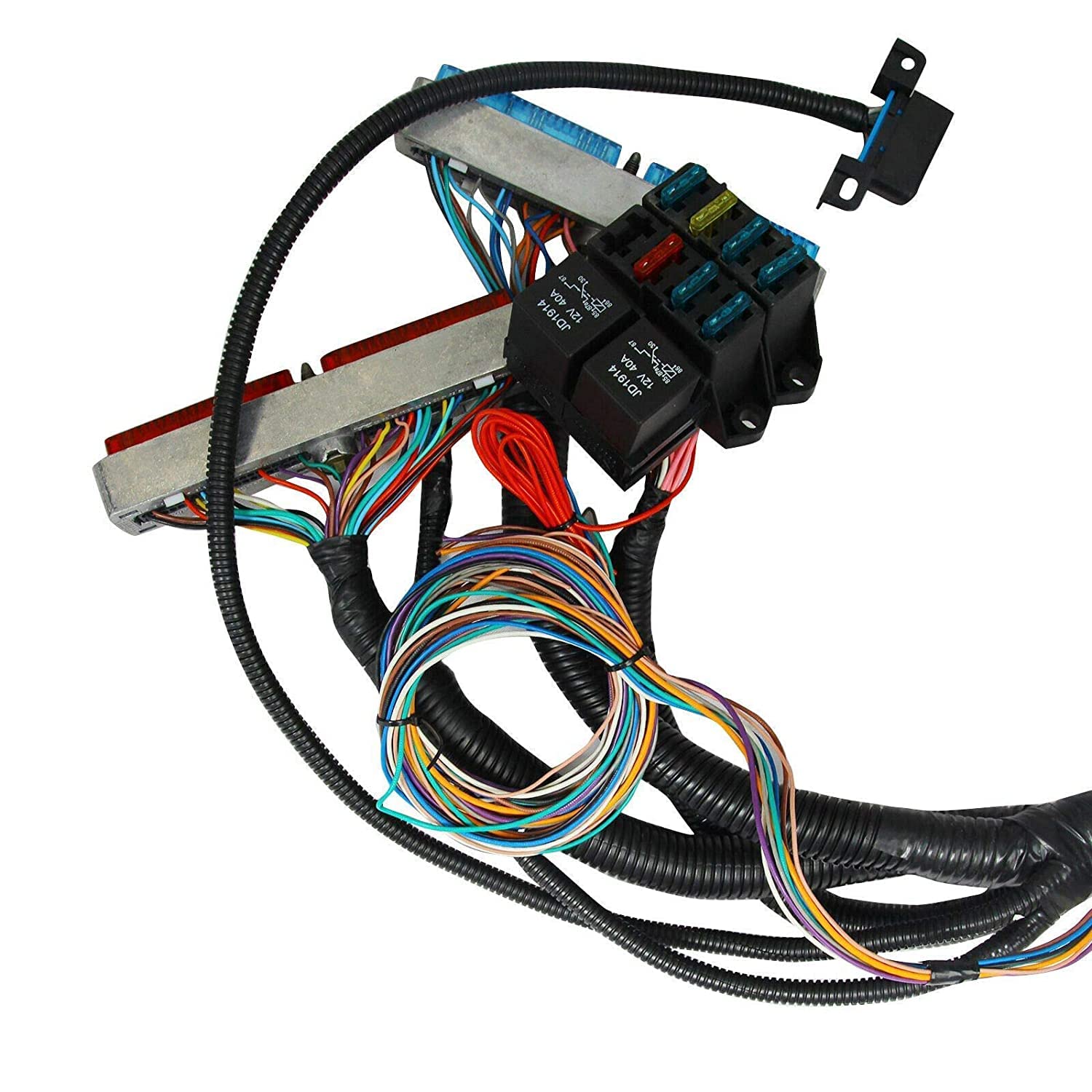 HPI 97-06 LS1 STANDALONE Wire Harness 4.8 5.3 6.0 VORTEC w/60A Relay (Drive by Cable) (RED/Blue PCM) & EV1 Fuel Injector CONNECTORS for Harness SWAP (4L60E)