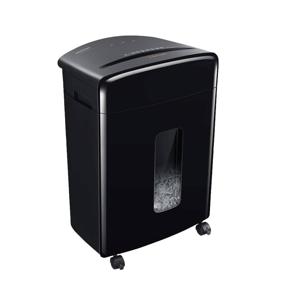 Bonsaii 20-Sheet Heavy Duty Cross-Cut Paper and Credit Card Shredder - Black - Megean