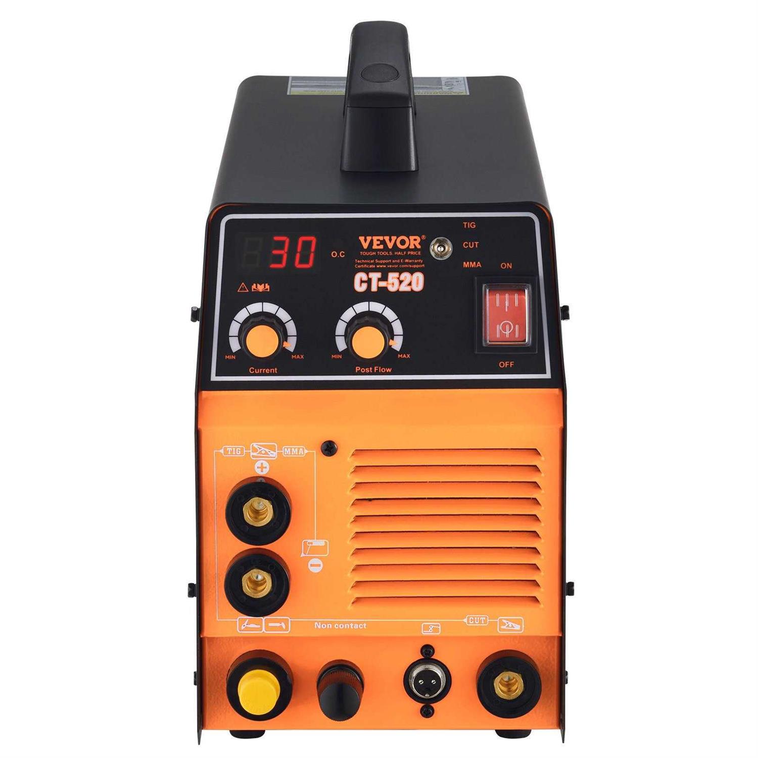VEVOR 3 in 1 Plasma Cutter Welder Machine CT-520 TIG/MMA Plasma Cutter Combo Machine Non-Touch Pilot Arc Plasma Cutter TIG Welder and Stick Welder - Shop Hardware Tools Online Store
