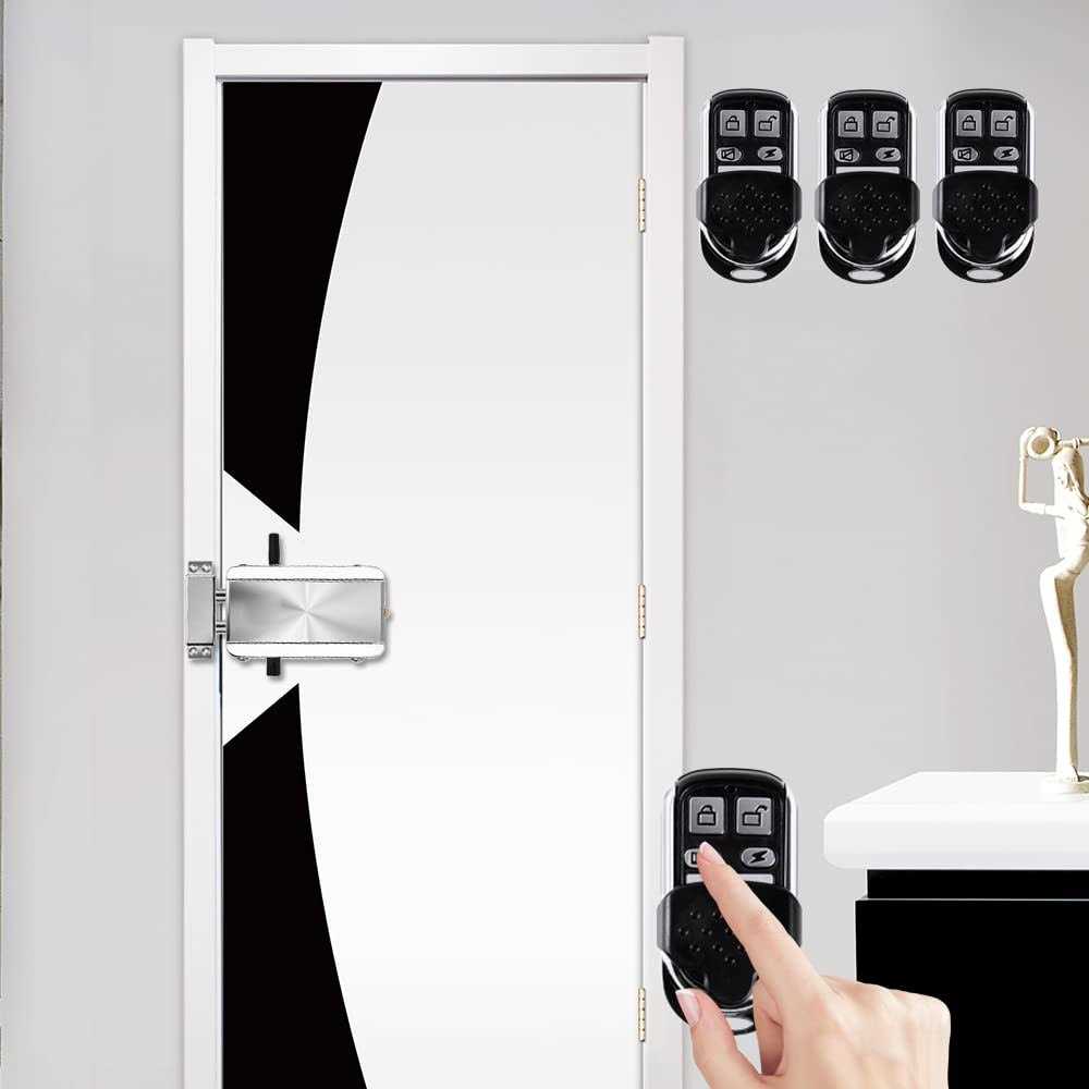 Smart Lock,Geevorks Remote Control Keyless Entry Electronic Lock with 4 Remote Control,Smart Anti-Theft Deadbolt Access Control System for Home - Shop Hardware Tools Online Store