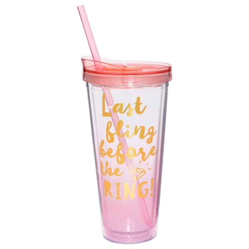 Slant Collections 22 oz Double-Wall Tumbler - Last Fling Before The Ring