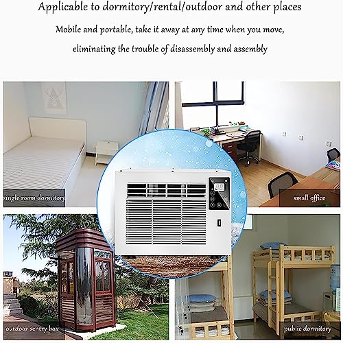 Portable Camping Air Conditioner,1400W Mobile Tent Free Drainage Cooler,air Conditioning Unit with Smart Control and Panel Control for Bedrooms, RVs, Campsites