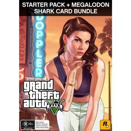 Grand Theft Auto V u0026 Megalodon Shark Card Bundle - Premium Online Edition - Win - ESD