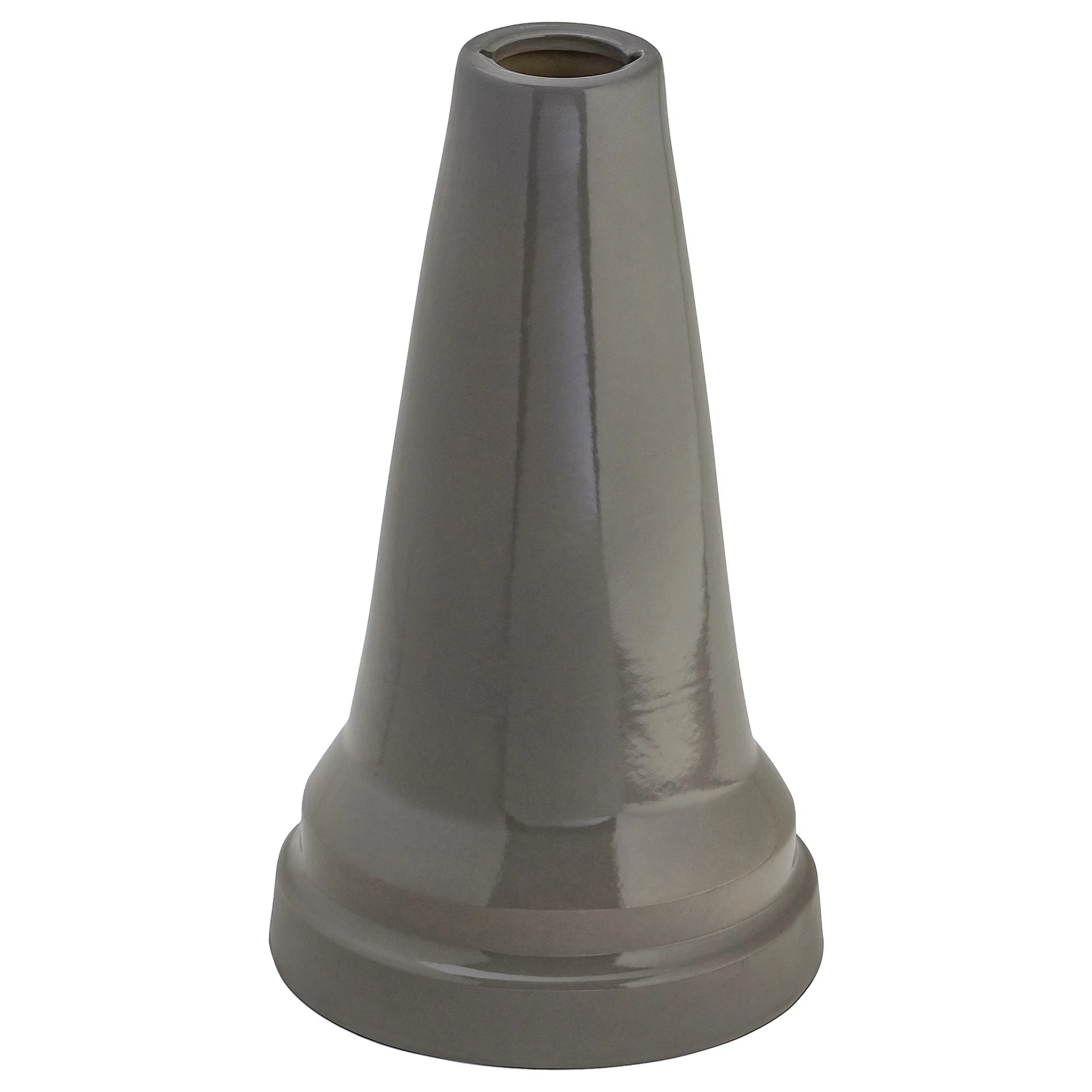 Ohio Stoneware Clay Bird Bath with Locking Top, Gray