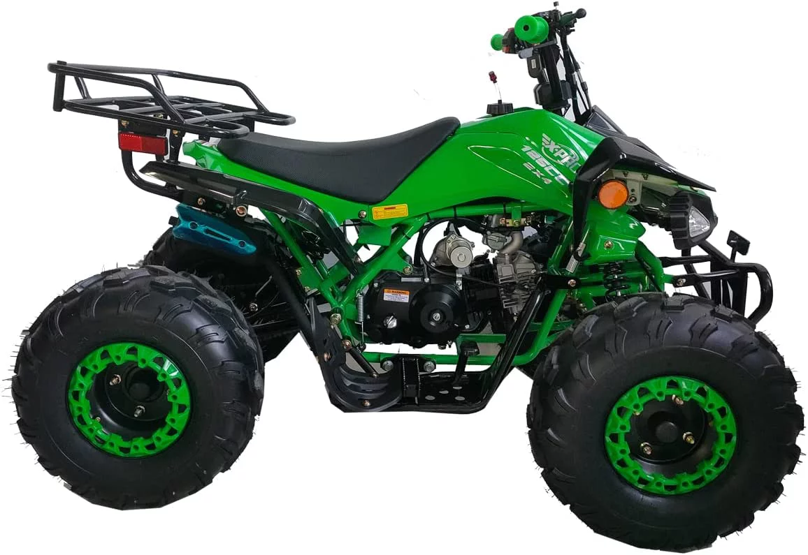 X-Pro Brand New 125cc Gas ATV, Automatic Transmission w/Reverse Remote Control Big 19"/18" Tires - Curated Treasures Market