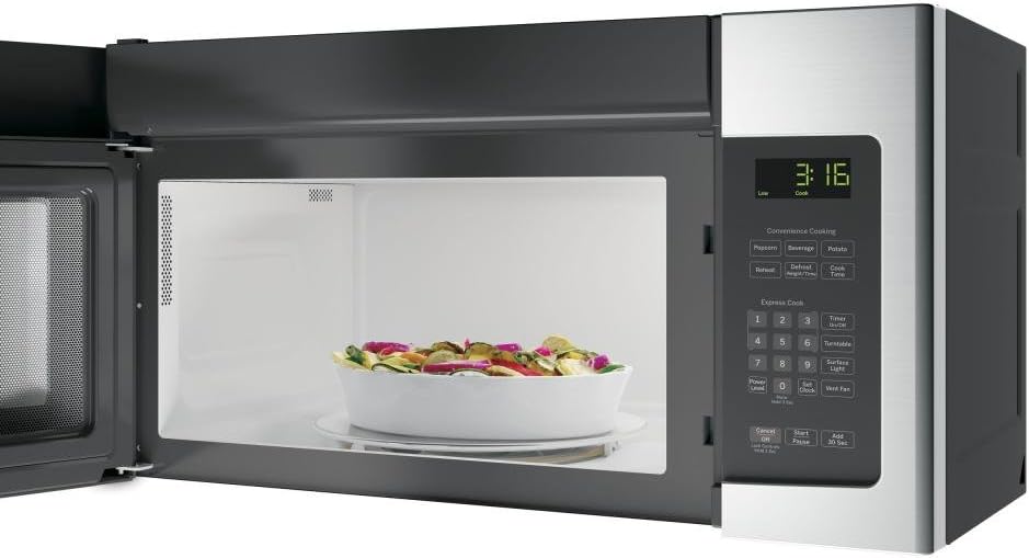 GE JNM3163RJSS 30 Over-the-Range Microwave with 1.6 cu. ft. Capacity, in Stainless Steel