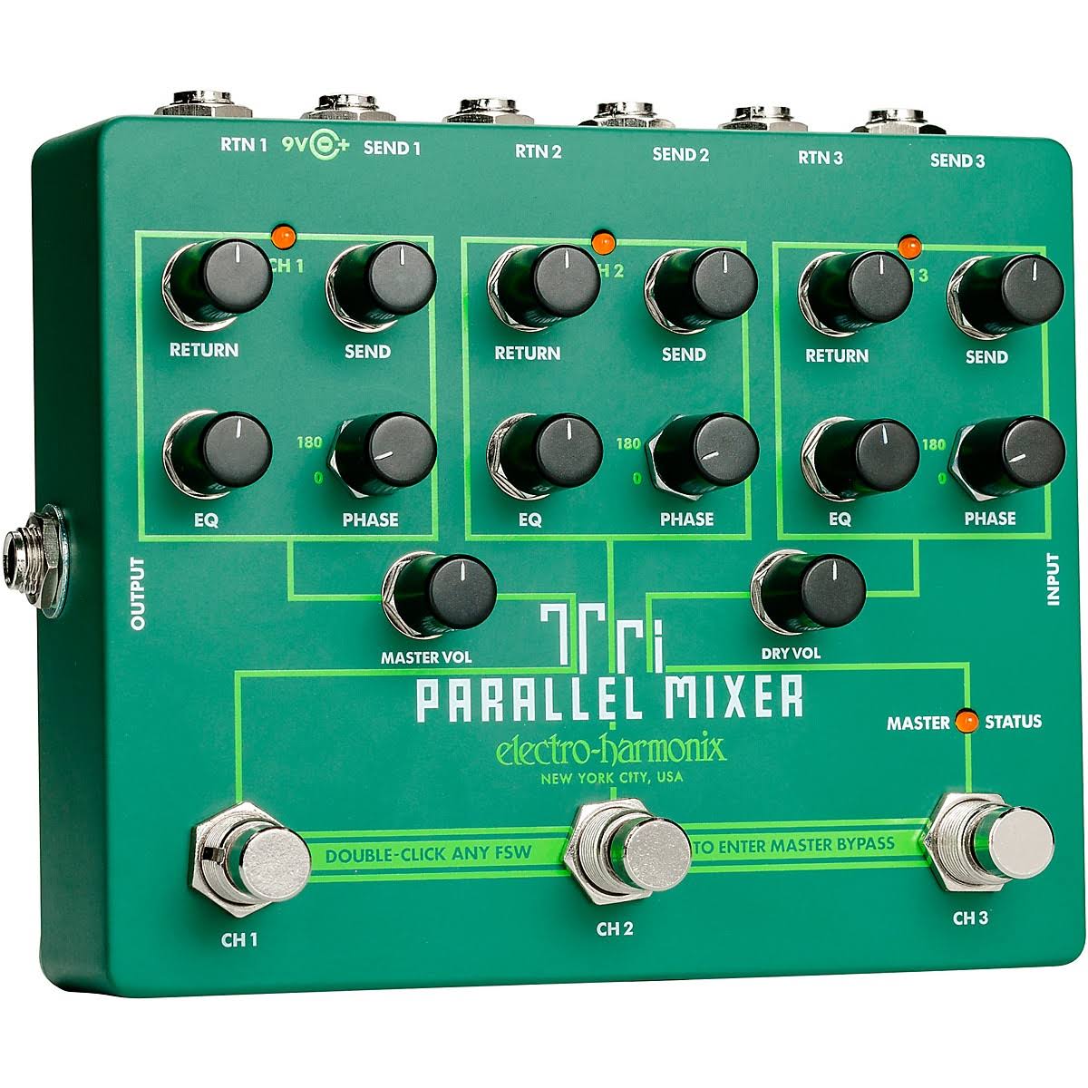 Electro-Harmonix Tri Parallel Mixer Effects Loop Mixer Switcher