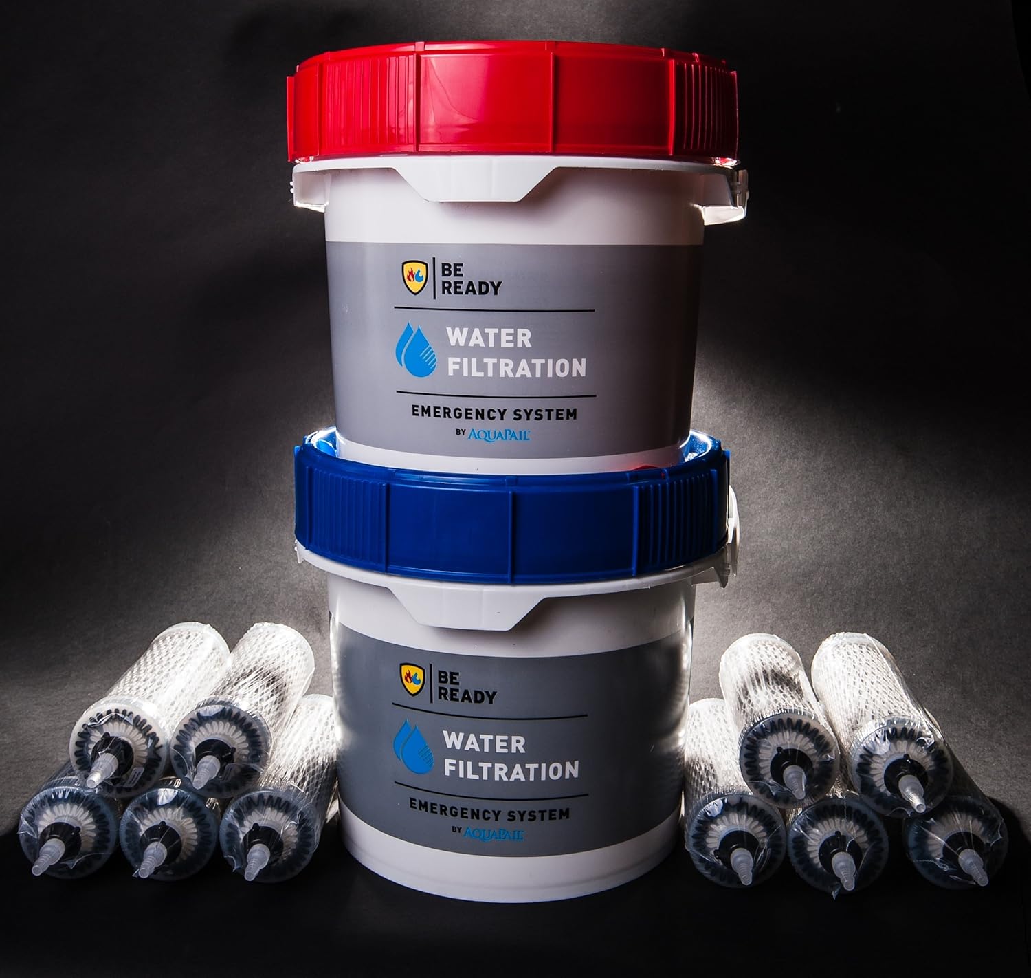 Gravity-fed water filter 5,500 gallons