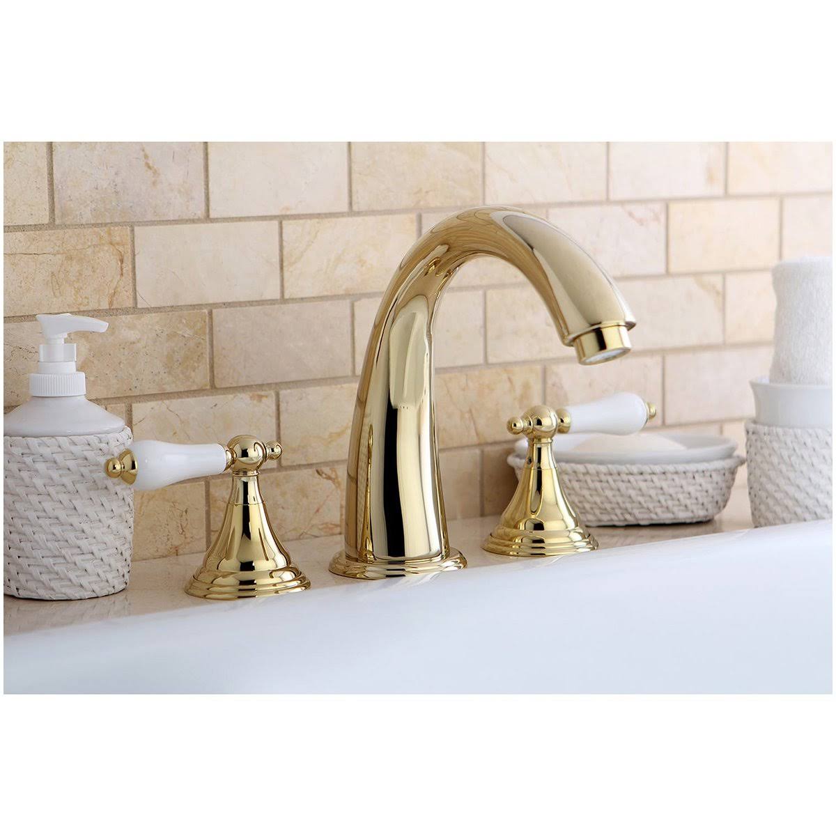 Kingston Brass KS5362PL Vintage Roman Tub Faucet, Polished Brass