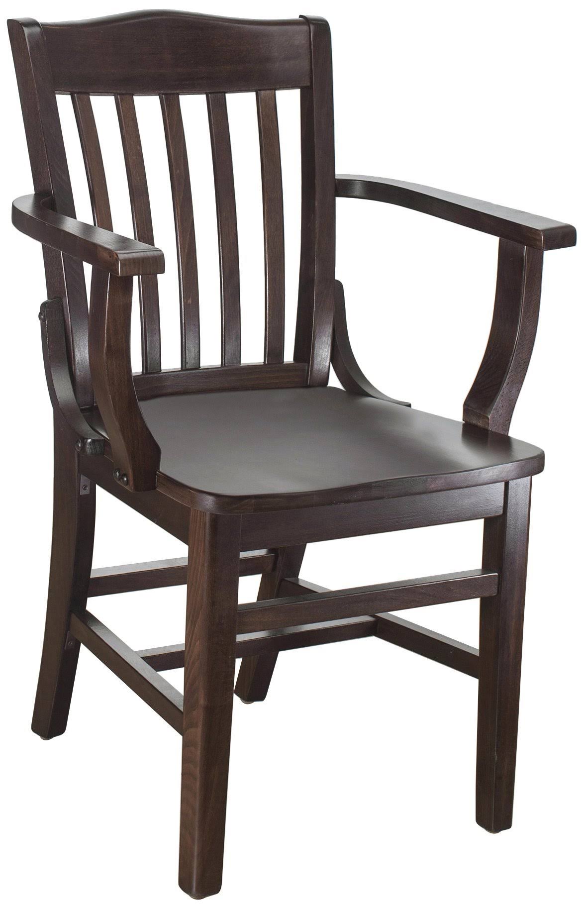Beechwood Mountain Schoolhouse Arm Chair in Walnut