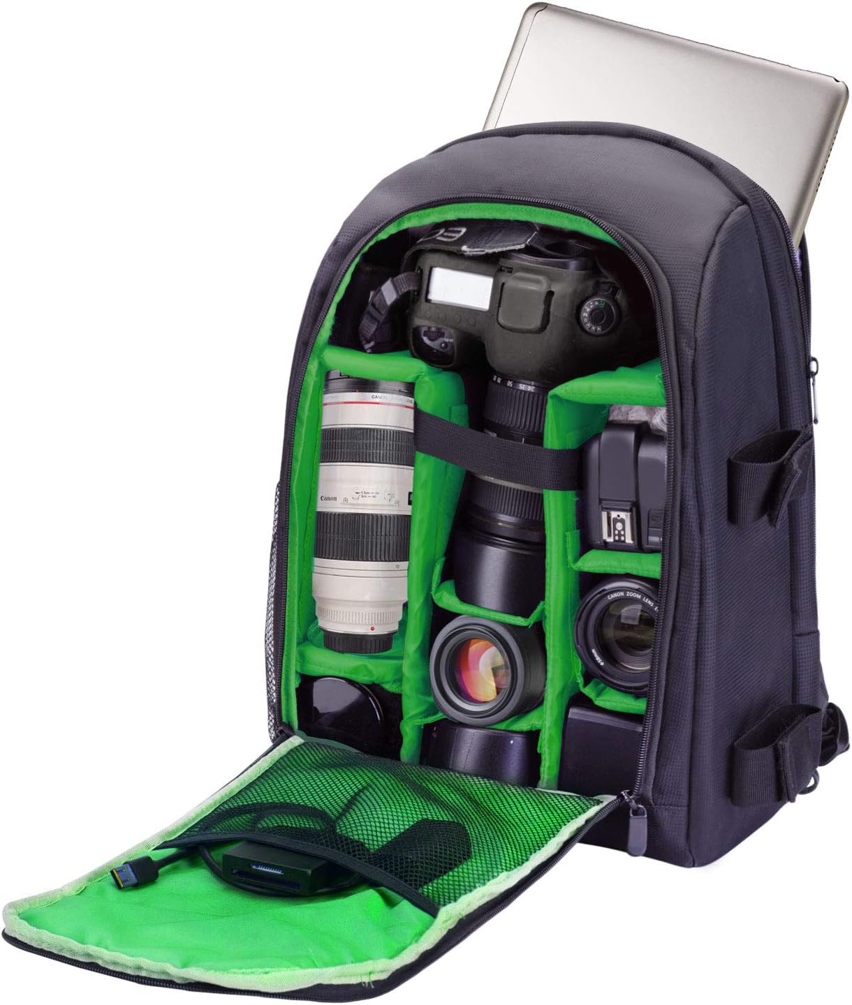 G-raphy Camera Backpack Photography DSLR Camera Bag Waterproof with Laptop Compartment/Tripod Holder for Dslr slr Cameras (Khaki)