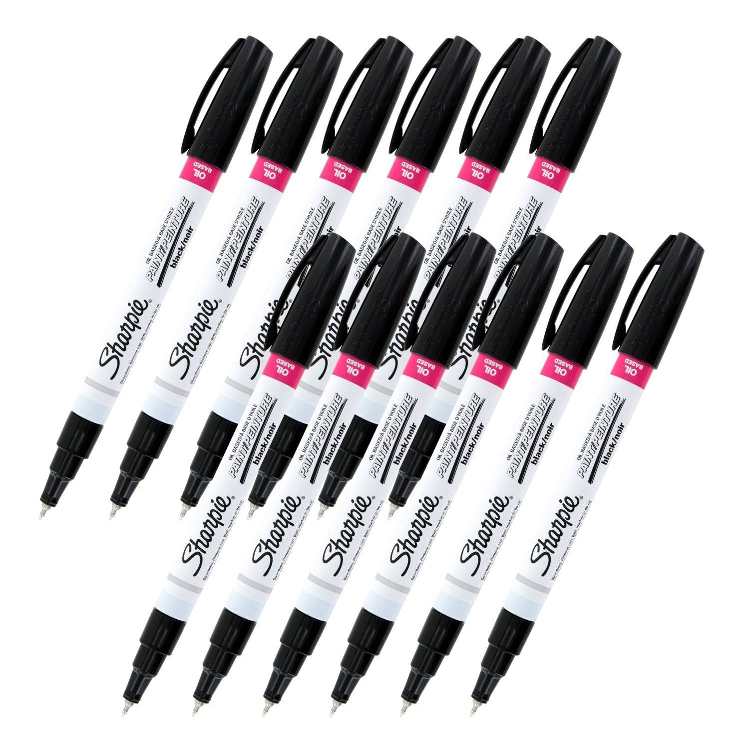 Sharpie Oil-Based Paint Marker, Extra Fine Point, Black Ink