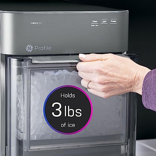 GE Profile Opal 2.0 Countertop Nugget Ice Maker Ice Machine with WiFi Connectivity Smart Home Kitchen Essentials