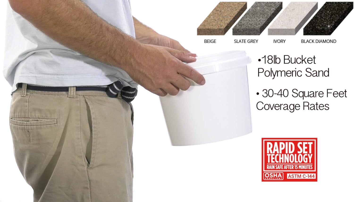 BuddingCo Polymeric Sand - Grey 18lbs Joint Stabilizing Sand for Pavers (1) Pack of 2
