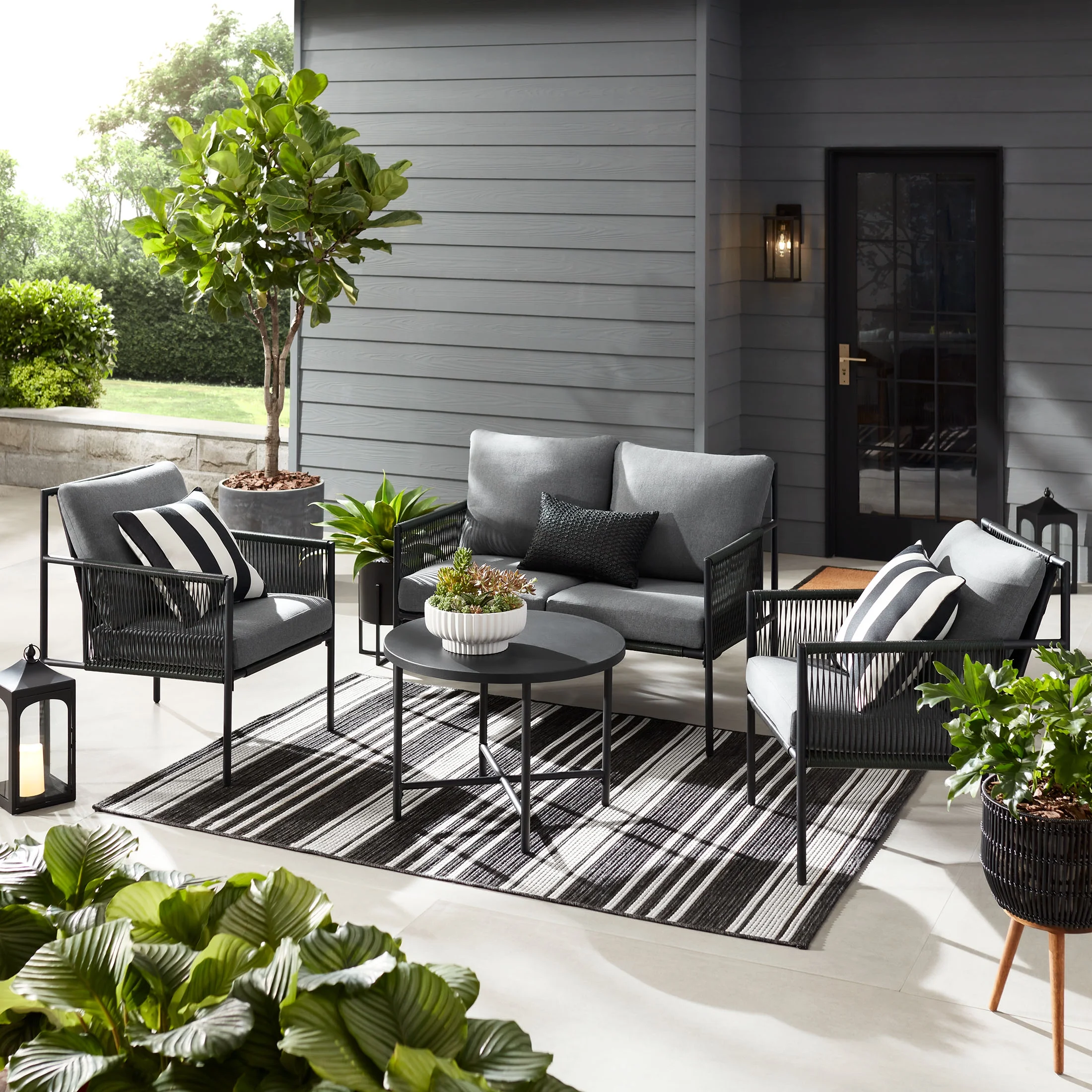 Mainstays Logan 4-Piece Outdoor Conversation Set