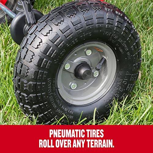 Craftsman CMXGZBF7124322 85-Pound Tow Broadcast Spreader, Red