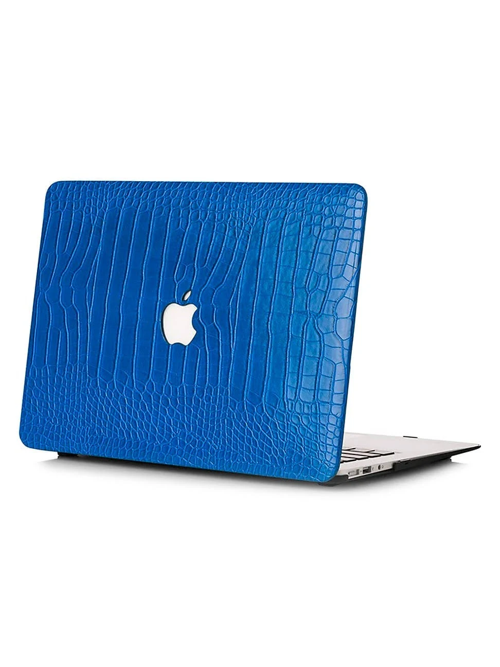 Chic Geeks Faux Crocodile MacBook Case - Cobalt