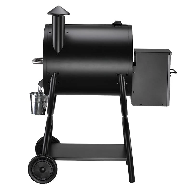 Z Grills ZPG-550A 590 Sq. in. Wood Pellet Grill and Smoker 7-in-1 BBQ in Black