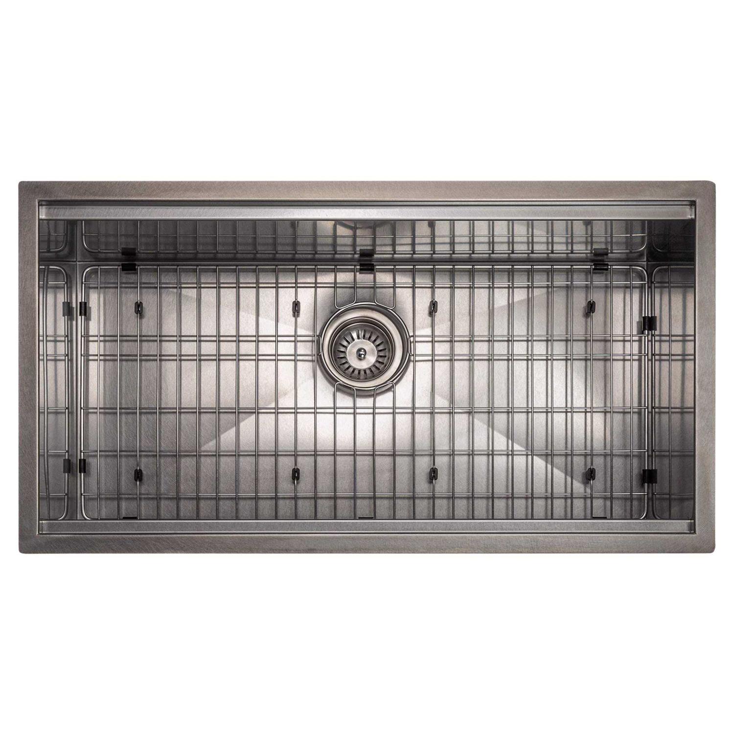 ZLINE 33 Garmisch Undermount Single Bowl Kitchen Sink with Bottom Grid and Accessories - Shop Hardware Tools Online Store