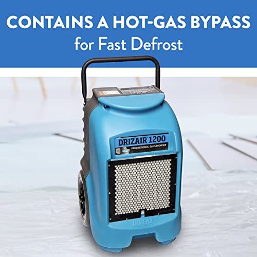 Dri-Eaz 1200 Commercial Dehumidifier with Pump, Industrial, Durable, Compact, Portable, Blue, F203-A, Up to 18 Gallon Water Removal per Day