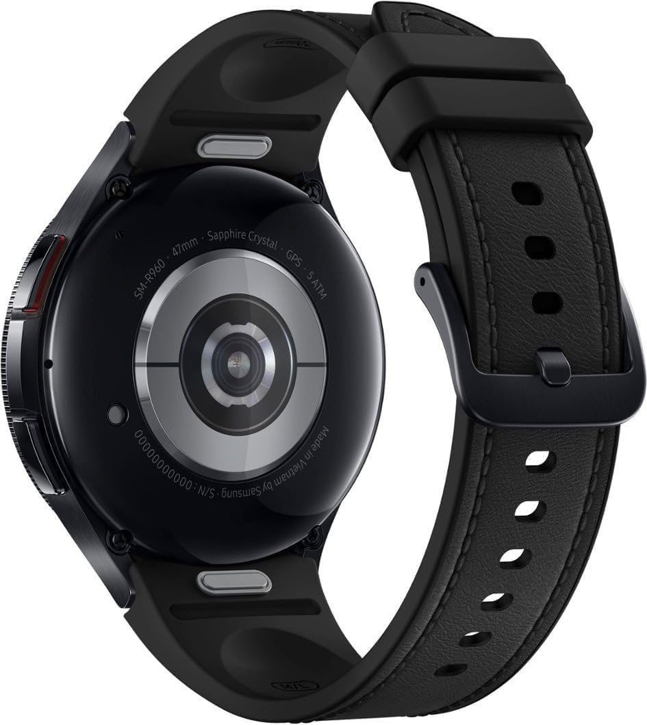 SAMSUNG Galaxy Watch 6 Classic 47mm Stainless-Steel Smartwatch w/ Fitness Tracker, Heart Monitor, BIA Sensor, Bluetooth – Black