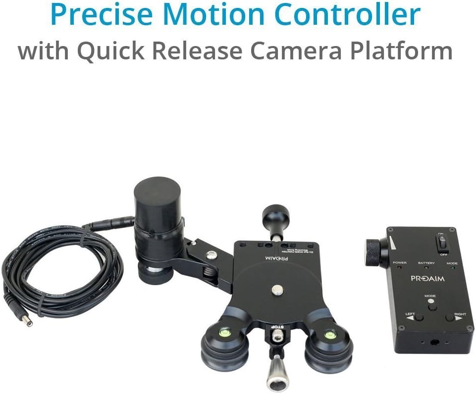 PROAIM Curve-180° Motorized Curved Electronic Circular Camera Sliding Track System Roller Bearing Sliding Platform Video Camera Slider Remote Control System for DSLR (SL-CUR-180-MC)